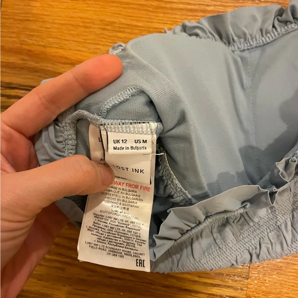 Light Blue Ruffle Bikini Set - Picture 6 of 8